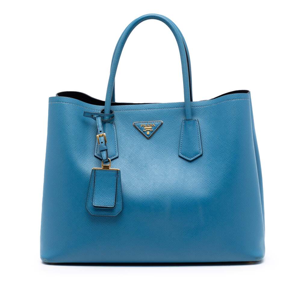 Prada Cuir Double Tote Saffiano Leather #251225P13B